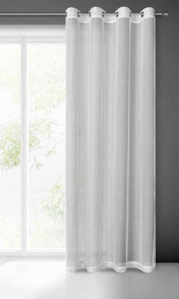 KLARGAVET MEGI-GARDIN 140 X 250 CM HVID