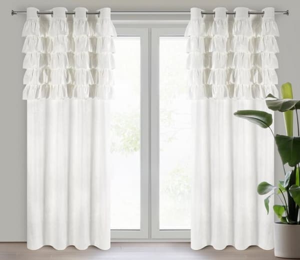 AURA FÄRDIG GARDIN 140 X 250 CM VIT