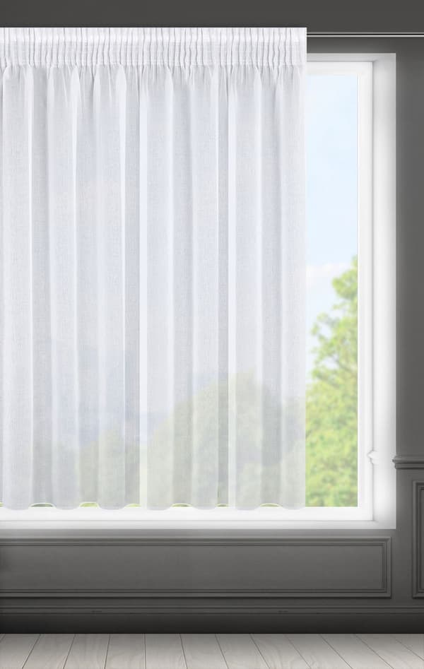 VALMIS VERHO ELPIDIA TEIPILLÄ 350 X 150 CM VALKOINEN