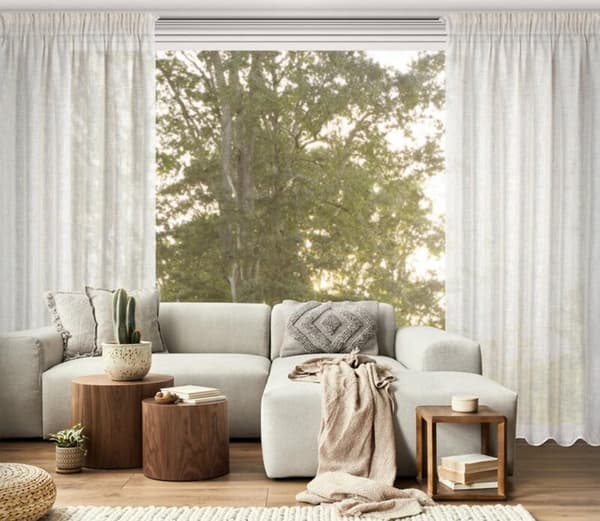 KARLI KLARGAVET GARDIN PÅ TAPE 140 X 270 CM NATURLIG