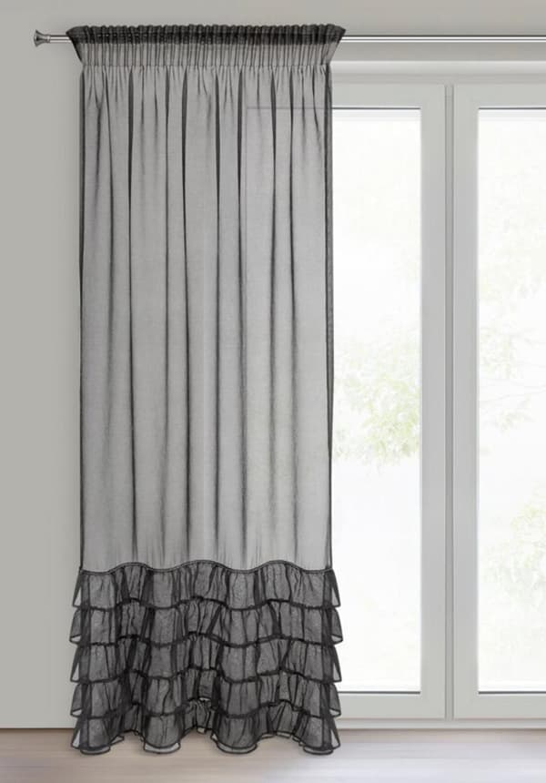 CARLI FÄRDIG GARDIN PÅ TEJP 140 X 270 CM SVART