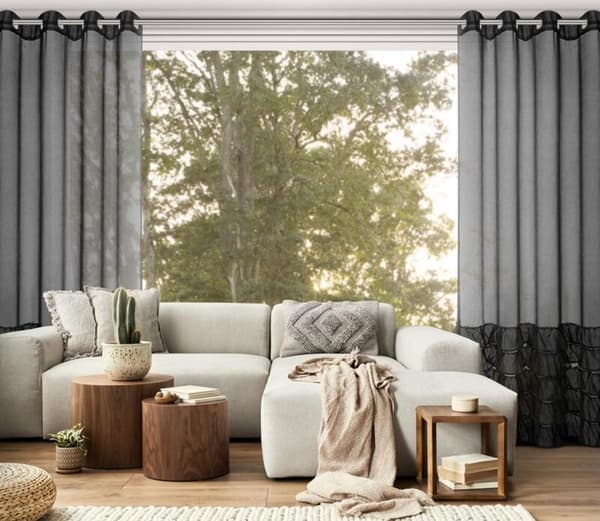FÄRDIG GARDIN DANI 1 140 X 250 CM SVART