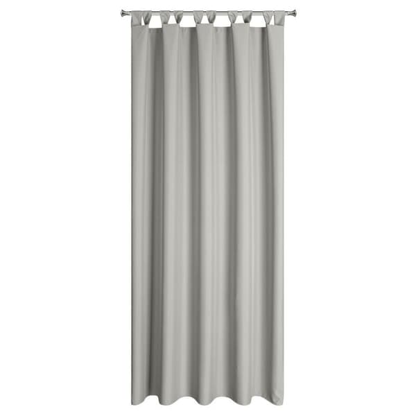 TRÄDGÅRD FÄRDIG GARDIN MED REMM 155 X 240 CM SILVER