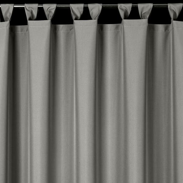TRÄDGÅRD FÄRDIG GARDIN MED REMM 155 X 240 CM SILVER