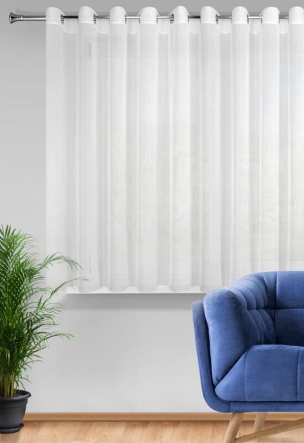 KLARGAVET GARDIN REBECCA 300 X 150 CM HVID