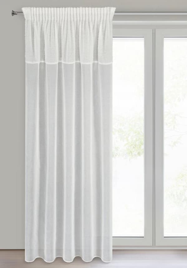 KLARGAVET GARDIN AGIS 3 PÅ TAPE 140 X 270 CM CREME