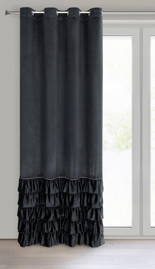 CARLI FÄRDIG GARDIN 140 X 250 CM SVART
