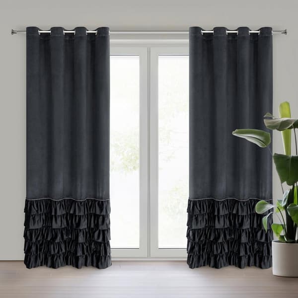 CARLI FÄRDIG GARDIN 140 X 250 CM SVART