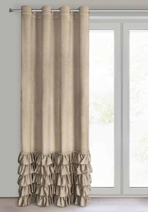 CARLI FÄRDIG GARDIN 140 X 250 CM MÖRK BEIGE