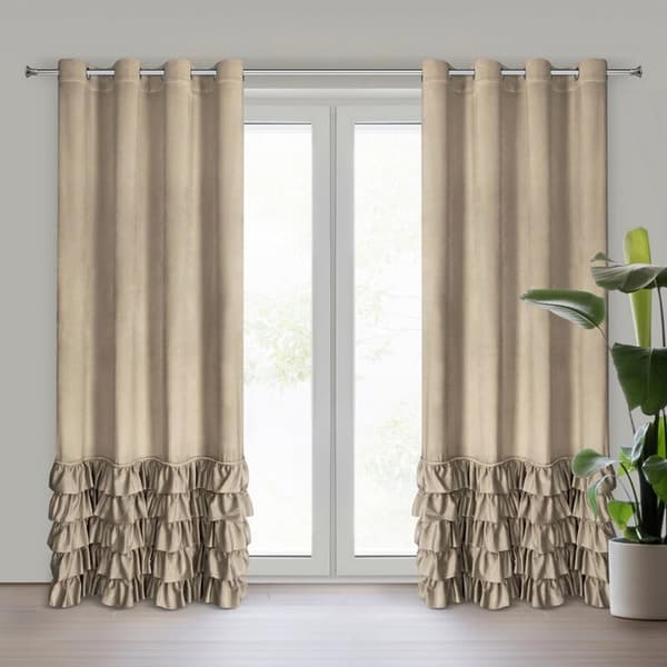 CARLI FÄRDIG GARDIN 140 X 250 CM MÖRK BEIGE