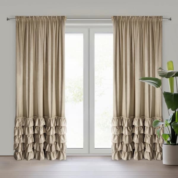 CARLI FÄRDIG GARDIN PÅ TEJP 140 X 270 CM MÖRK BEIGE
