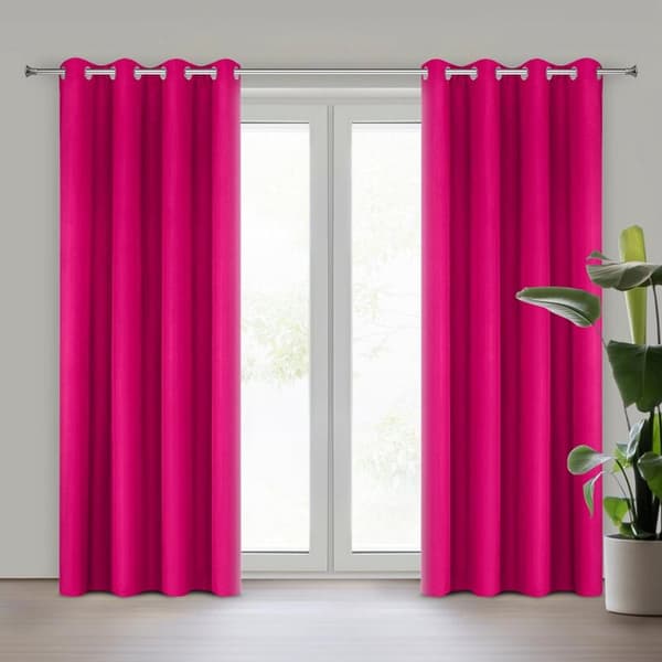 FÄRDIG GARDIN RITA 140 X 250 CM MAGENTAH