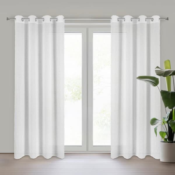 KLARGAVET GARDIN AGIS 140 X 250 CM HVID
