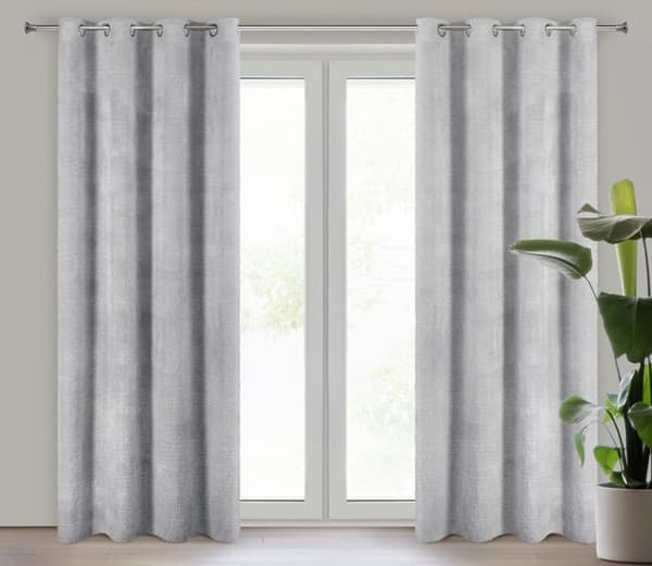 AGIS KLARGAVET GARDIN 140 X 250 CM SØLV