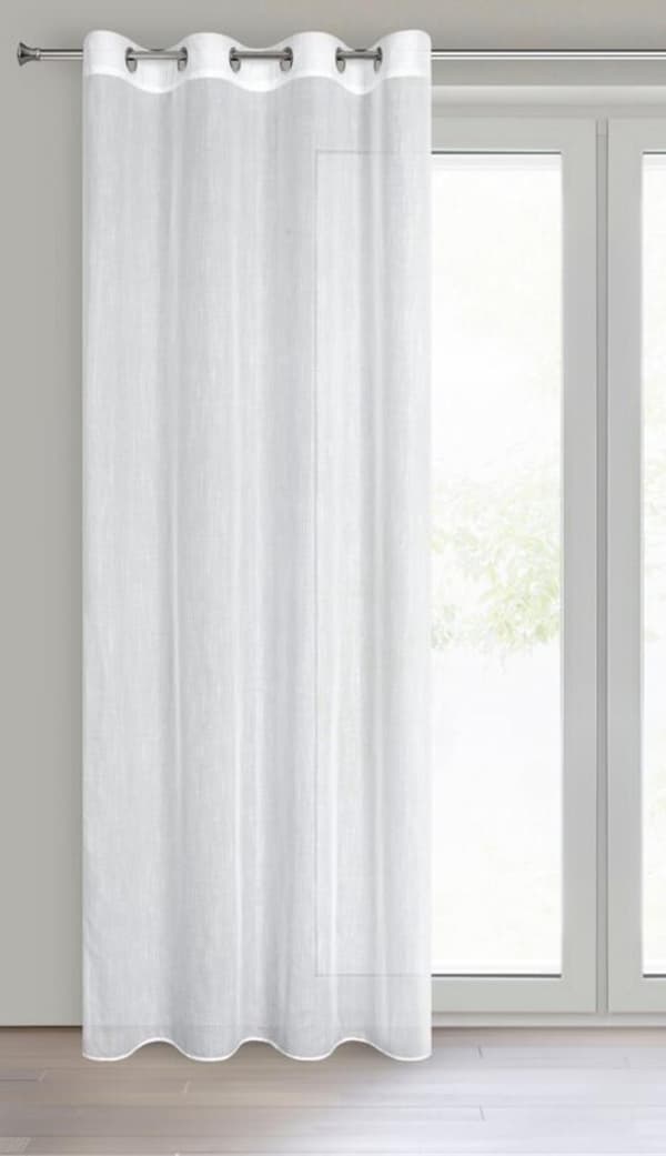 KLARGÅRET GARDIN ANNA 140 X 250 CM HVID