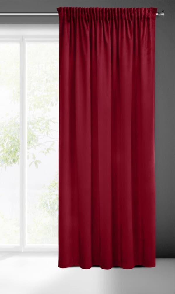 SIBEL FÄRDIG GARDIN PÅ TEJP 140 X 270 CM BURGUNDY