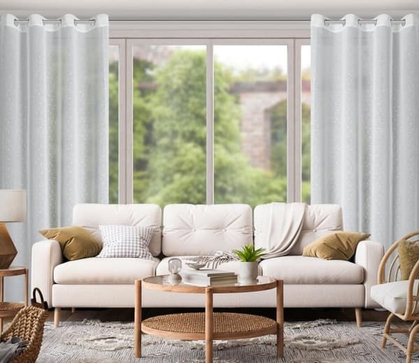 KLARGAVET GARDIN GINA 140 X 250 CM HVID