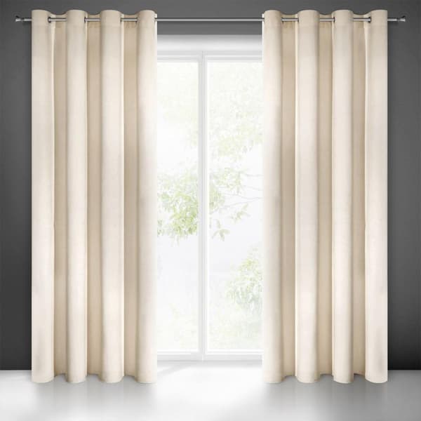 FÄRDIG GARDINVILLA 140 X 250 CM LJUSBEIGE