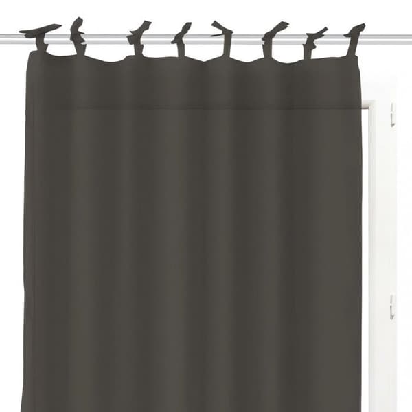 Bomullsslöja med knytband 140x240 cm PANAMA antracit. Slöja med knytband sobert, klassiskt och slätt Mått: 140x240 cm