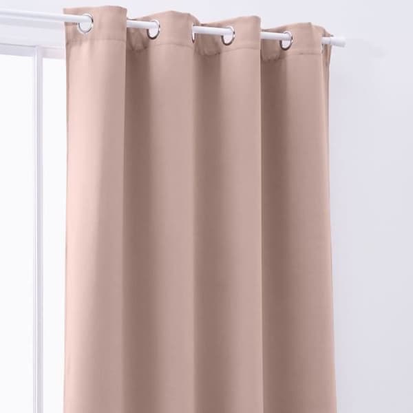 IDAG Mörkläggningsgardin med öljetter 140x240cm Plain Sand Rose