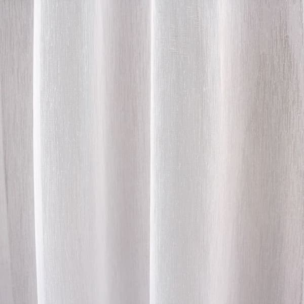 Enkel gardin med öljett - HOME MAISON - Vit - Syntetisk - Enfärgad - Öljett - 300 x 240 cm