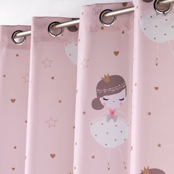 Rideau - Liten Prinsessa - 140x260 cm - Polyester - Öljett - Mörkläggande