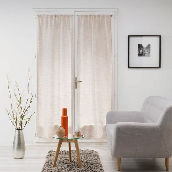 Raka par spöfickor 2 x 70 x 200 cm beige milza slöja