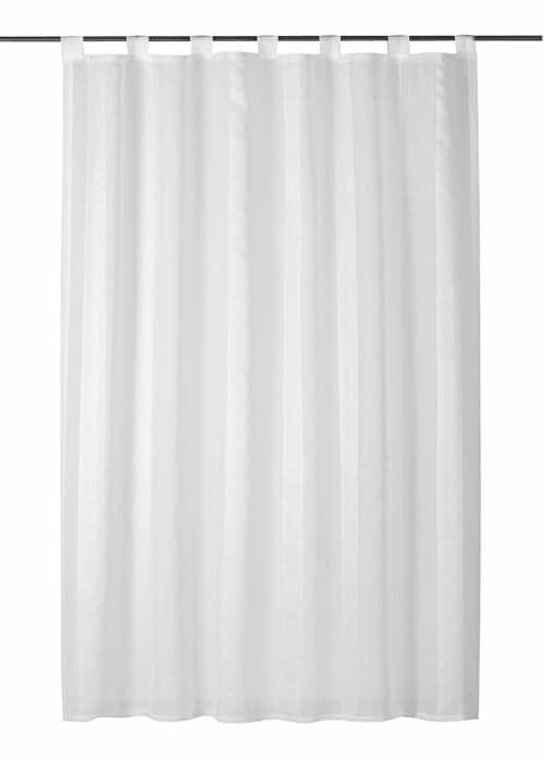 Elbersdrucke - 196394 - Lana 00 Färdig dekoration Voile Polyester Gardin Kräm/Vit 255 x 140 cm