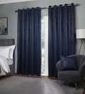 Miniatyrbild 2 av 4: Emma Barclay - AMB6672NVY - Ambiance Marinblå Eyelet Gardiner 66 x 72 cm, Polyester, Bredd 66 x Drop 72" (168 x 183 cm)