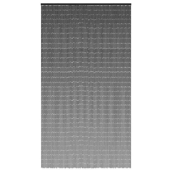 vidaXL Insektsdörrgardin mörkgrå 120x220 cm bambu