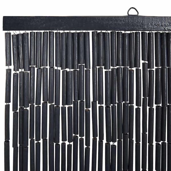 vidaXL Insektsdörrgardin mörkgrå 120x220 cm bambu