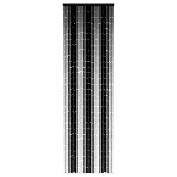 vidaXL Insektsdörrgardin mörkgrå 56x185 cm bambu
