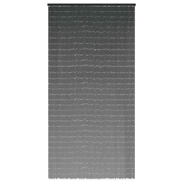 vidaXL Insektsdörrgardin mörkgrå 100x220 cm bambu