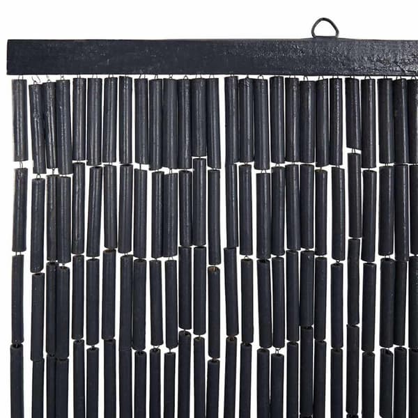 vidaXL Insektsdörrgardin mörkgrå 100x220 cm bambu