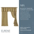 Miniatyrbild 2 av 4: Elrene Hemmode - 26865901535 - Mia Jacquard Scroll mörkläggningsgardin, 52" x 95" (1 panel), guld