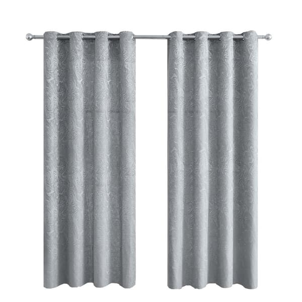 INF Eleganta mörkläggningsgardiner med träringsmönster