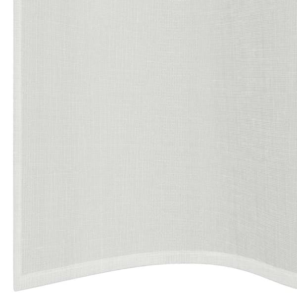 vidaXL Voile gardiner med genomföringar 2 st vit