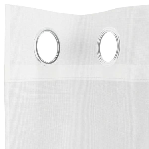 vidaXL Voilegardiner med grommets 2 stk hvit
