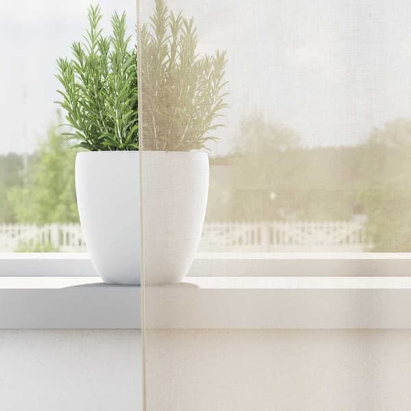 vidaXL Voilegardiner med grommets 2 stk krem 140x260 cm
