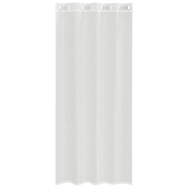vidaXL Voile gardiner med genomföringar 2 st vit