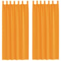 Miniatyrbild 2 av 2: Voile gardiner med öglor 2 st, orange 140x245 cm