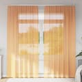 Miniatyrbild 1 av 2: Voile gardiner med öglor 2 st, orange 140x245 cm