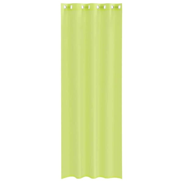 vidaXL Voilegardiner med grommets 2 stk eplegrønn 140x300 cm