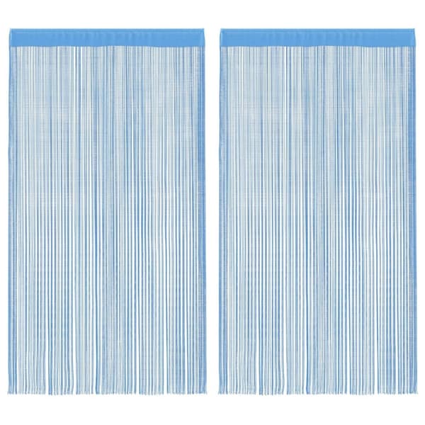 vidaXL String-verhot 2 kpl vaaleansininen 140x250 cm