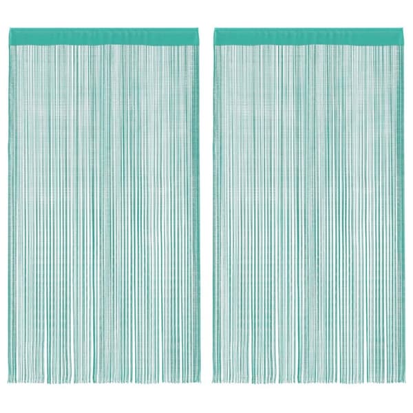 vidaXL trådgardiner 2 stk. 140x250 cm turkis