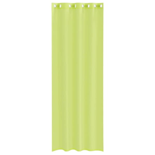 vidaXL voile-gardiner med øskner 2 stk. 140x260 cm æblegrøn