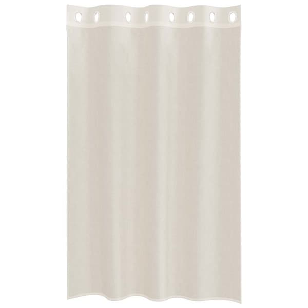 vidaXL voile-gardiner med øskner 2 stk. 140x175 cm cremefarvet