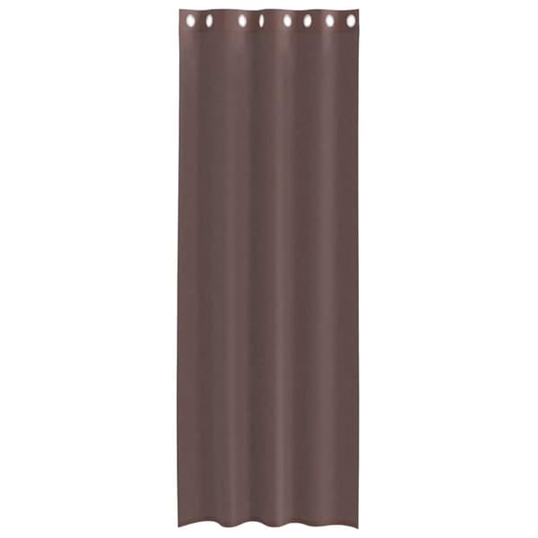 vidaXL Voileeverhot läpiviennillä 2 kpl ruskea 140x300 cm