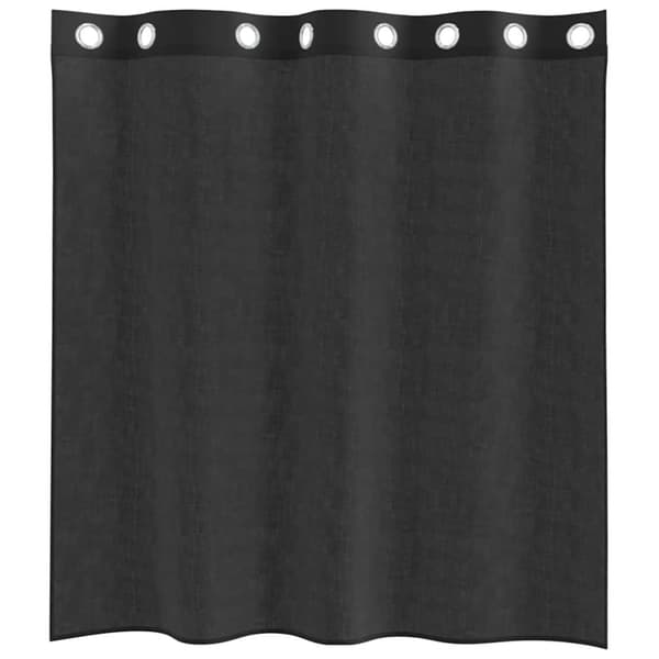 vidaXL Voilegardiner med grommets 2 stk svart 140x140 cm