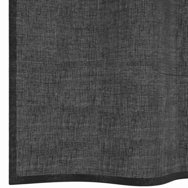 vidaXL Voilegardiner med grommets 2 stk svart 140x140 cm